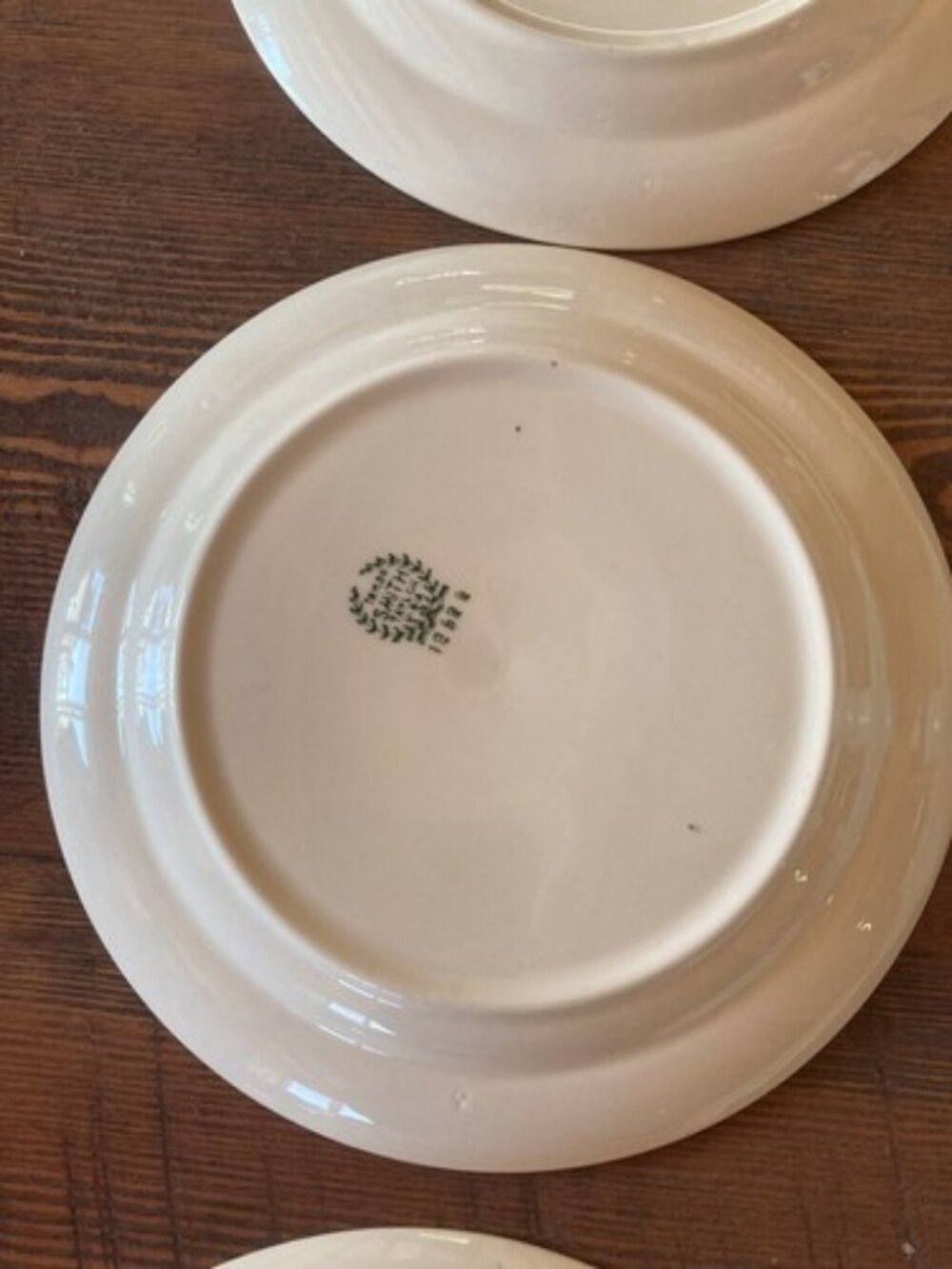 6 Plate Taylor Smith Taylor Swiss Provincial 7 1/4” Yellow Antique 1952 Plates - Picture 14 of 16